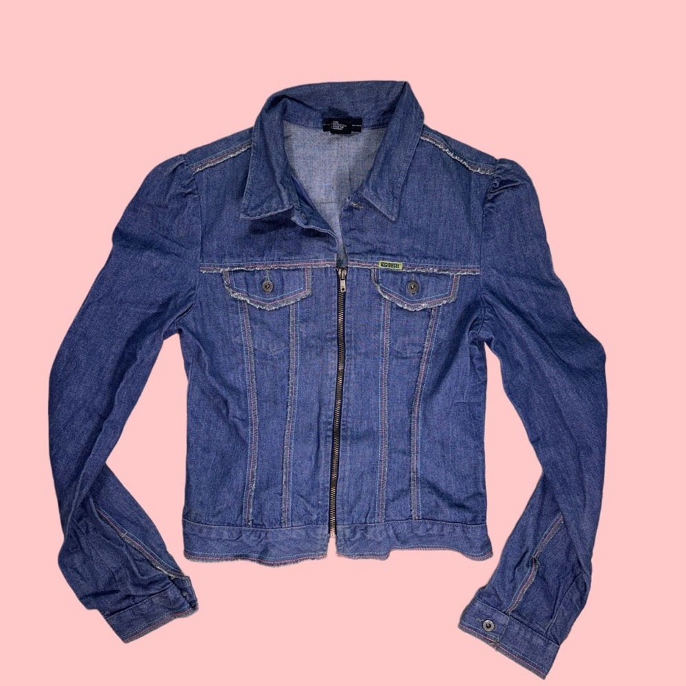 Vintage Diesel denim zip up jacket